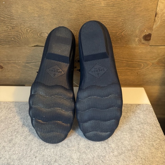 Sperry Syren Women’s Navy Plaid Wool Duck Boots - Picture 5 of 7